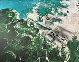 Asteroid field game mat 24x14