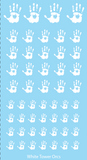 Decal - White hand orcs large set
