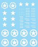 Decal - Weird War 2 US Stars White