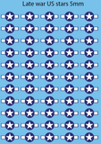 Decal - WW2 Aircraft US stars 8mm