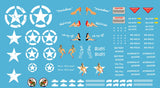 Decal - Weird War 2 US mechs 1/48