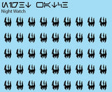Decal - Mando clans Death Watch Black