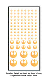 Decal - Rebel patch markings Gold