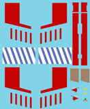Decal -Republic Space Fighter Red Squad