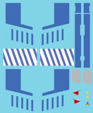 Decal -Republic Space Fighter Blue Squad
