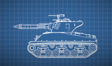 Diesel Punk 46 - M5A3 Tesla Tank  file to print