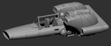 Sci-Fi Tandom Speeder stl file