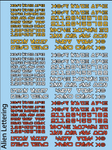 Decal - Space Fighter Letters