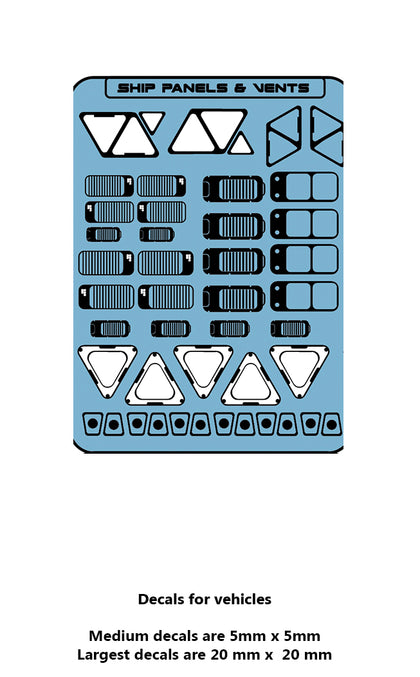 Decal - Vents and Panels Large Scale