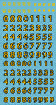 Diesel Punk 46 - Axis Decals Yellow numbers